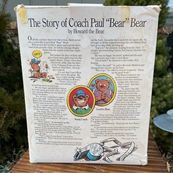 Like New - Vintage 1991 Lands' End Rugby  Coach Bear - Picture 3 of 15